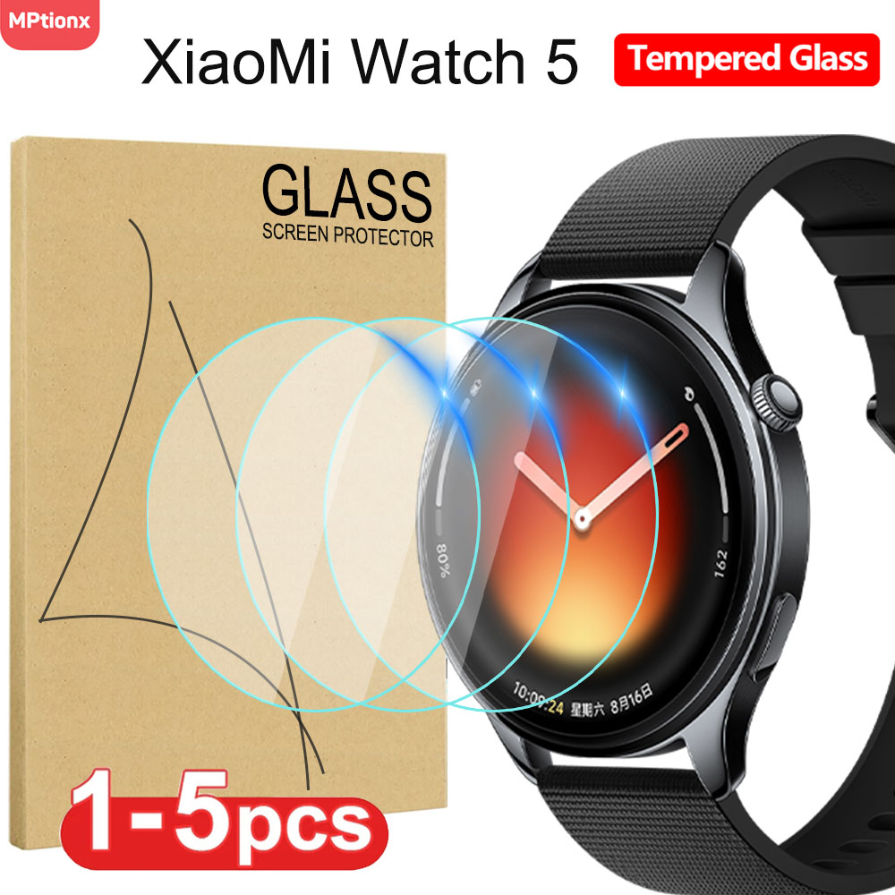Watch Face Protector - 強化ガラス Xiaomi Watch 5 スマートウォッチ用スクリーンプロテクター HD