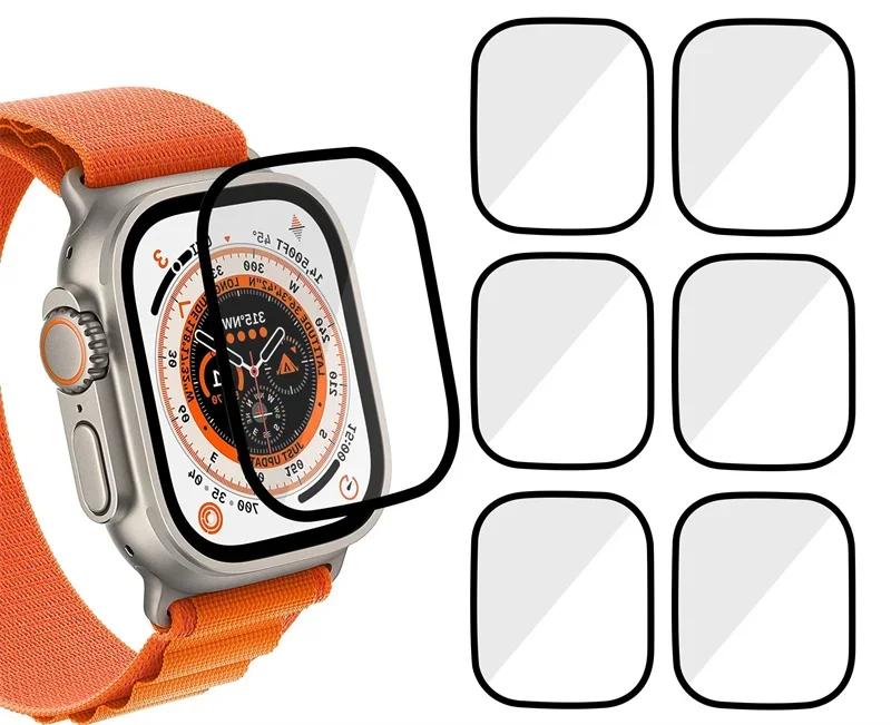 Apple Smartwatch Accessories - スクリーンプロテクター 3D強化ガラスフィルム Apple Watch9 8 7