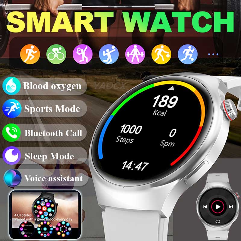 Smartwatch M Active - 2026スマートウォッチ スポーツモード AIインテリジェント音声 健康モニタリング 情報プッシュ 天気
