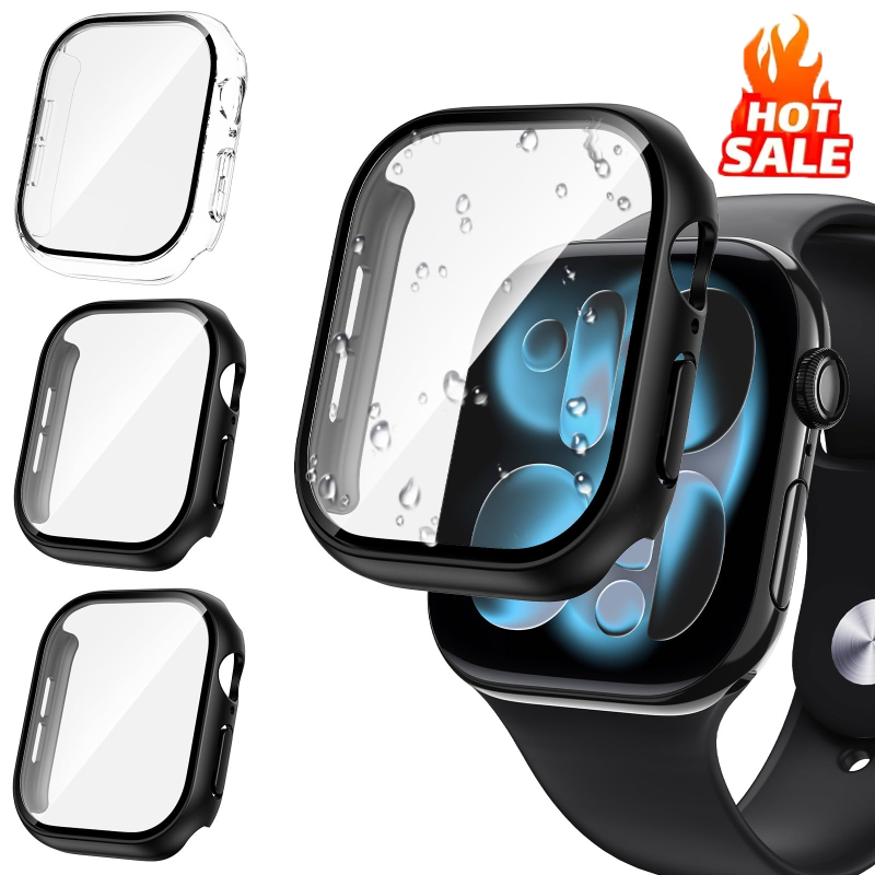 Apple Smartwatch Accessories - 3 個のガラス + カバー Apple Watch