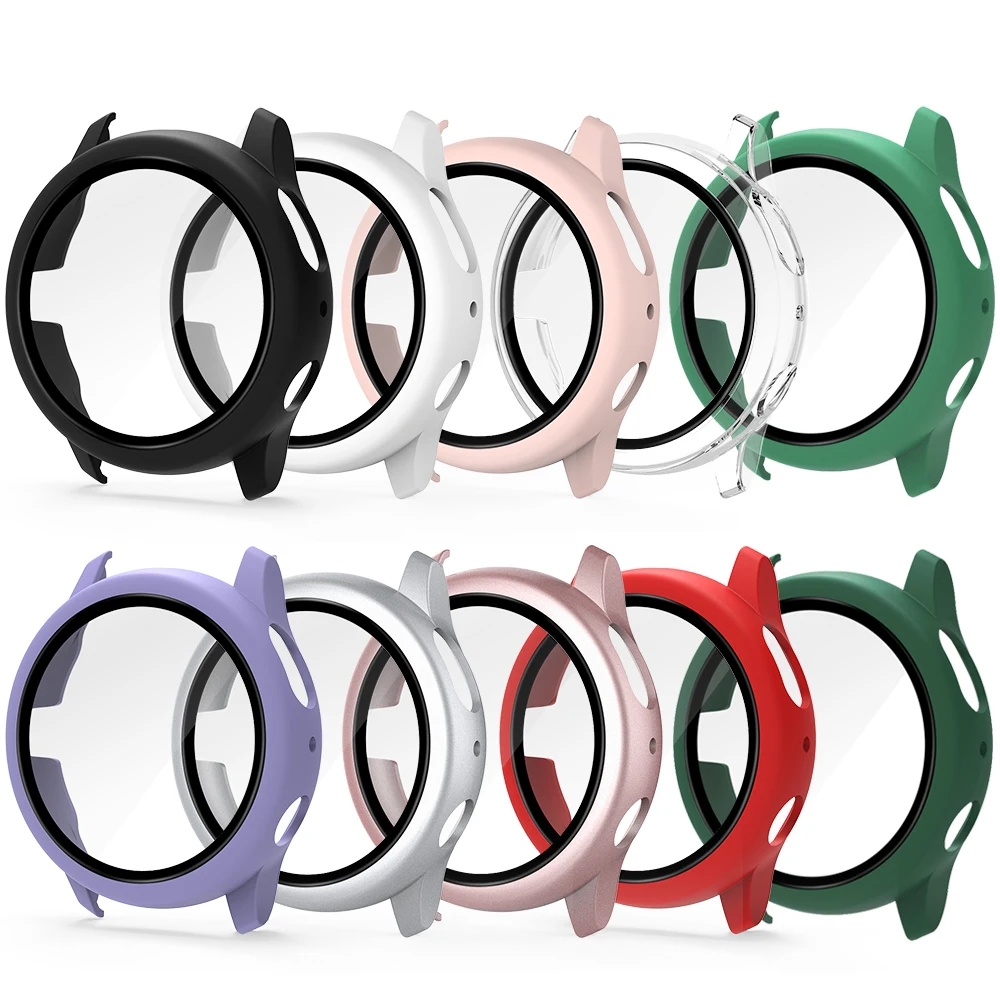 Watch Case Bumper - サムスンギャラクシーウォッチ用強化ガラススクリーンケース,サムスンギャラクシーウォッチ用保護バンパー,アクティブアクセサリー2, 44mm, 40mm
