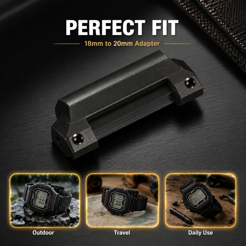 Watch Band Connector - ユニバーサル 18mm から 20mm のレイズドヘッドアダプター修正された時計コネクター AE1200