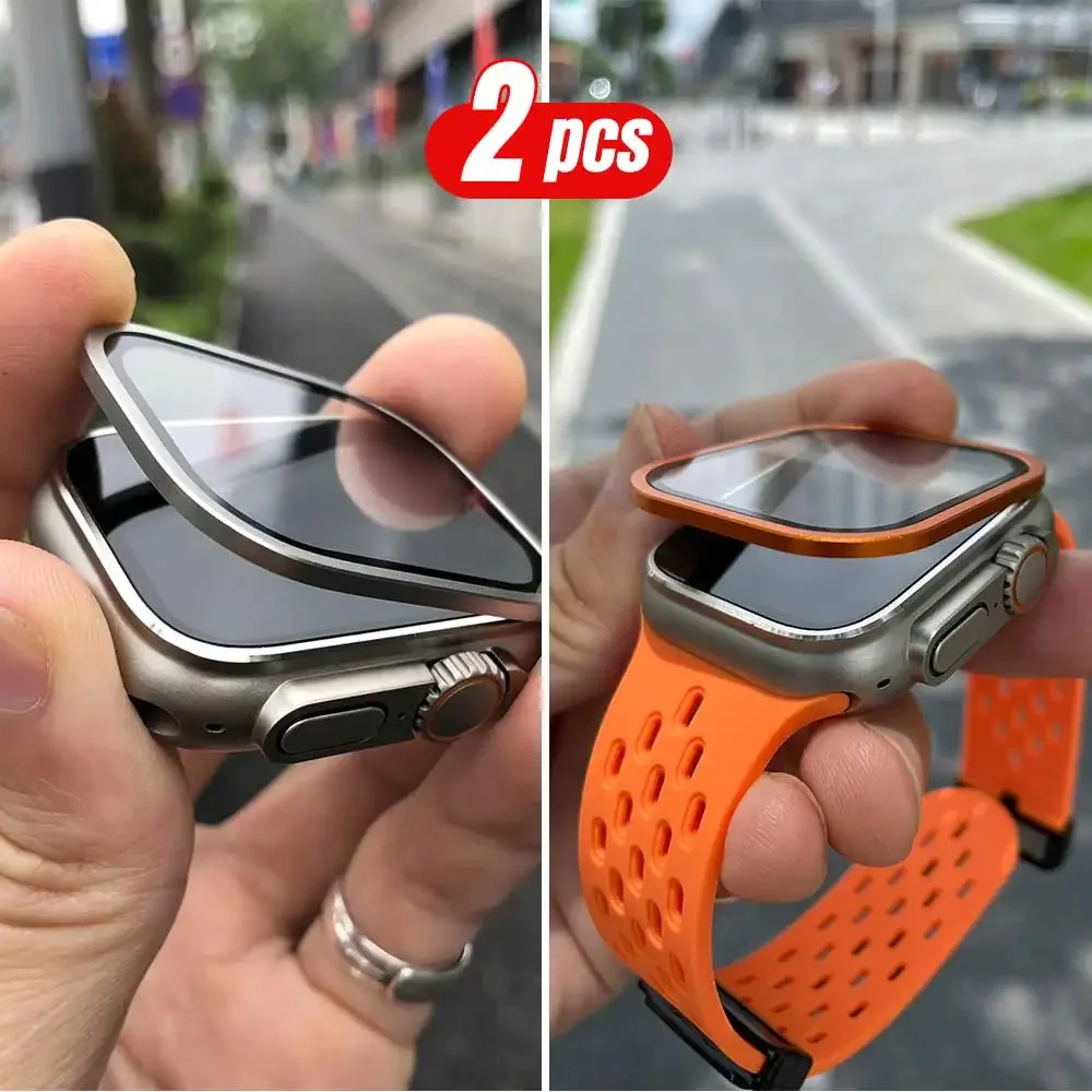 2 個チタン金属フレーム Apple Watch Ultra - Apple Smartwatch Accessories のレビューと価格
