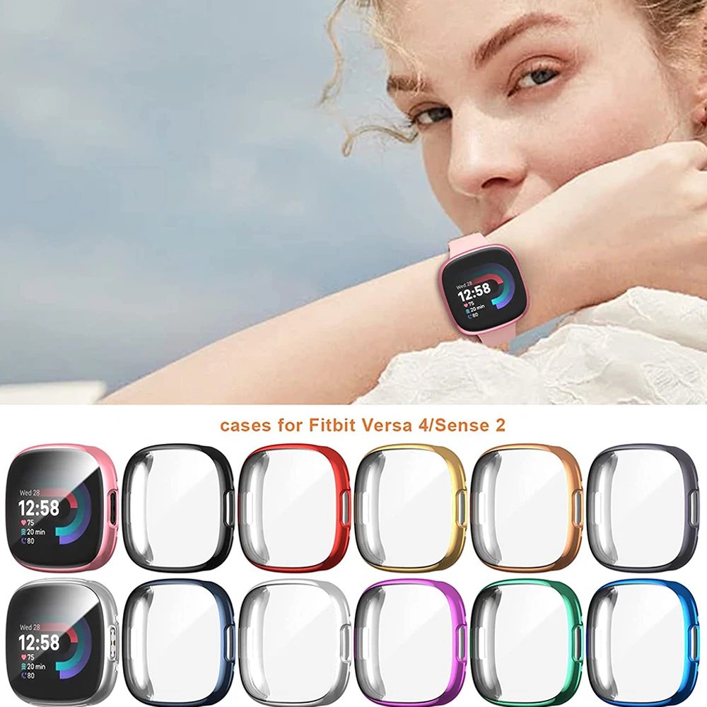 Fitbit用スクリーンプロテクター,4/sense 2ケー - Watch Case Bumper のレビューと価格