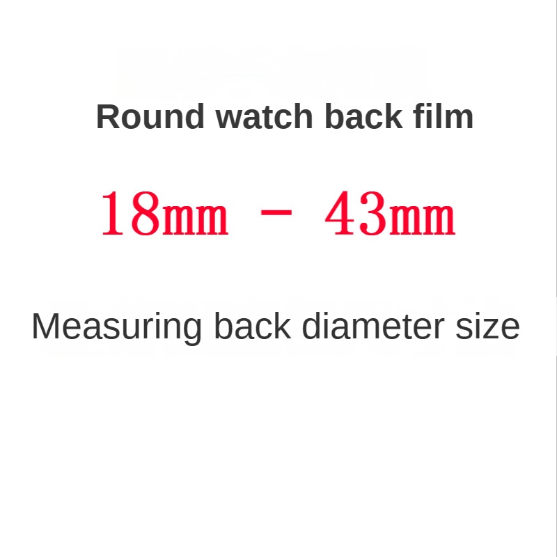 3 個ラウンド時計バック保護フィルム 18 ミリメートル-4 - Smartwatch Accessories Inside のレビューと価格