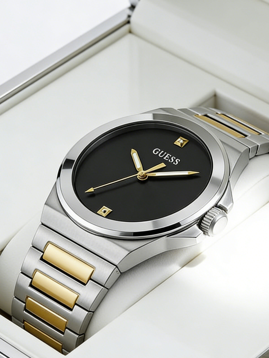 GUESS 腕時計メンズ GW0833G3 高級ツートンカラ - Smartwatch Guess のレビューと価格