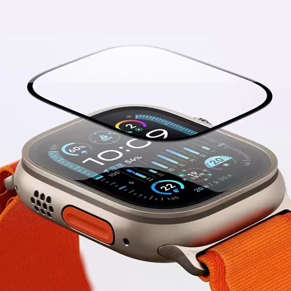 スクリーンプロテクター 3D強化ガラスフィルム Apple  - Apple Smartwatch Accessories のレビューと価格