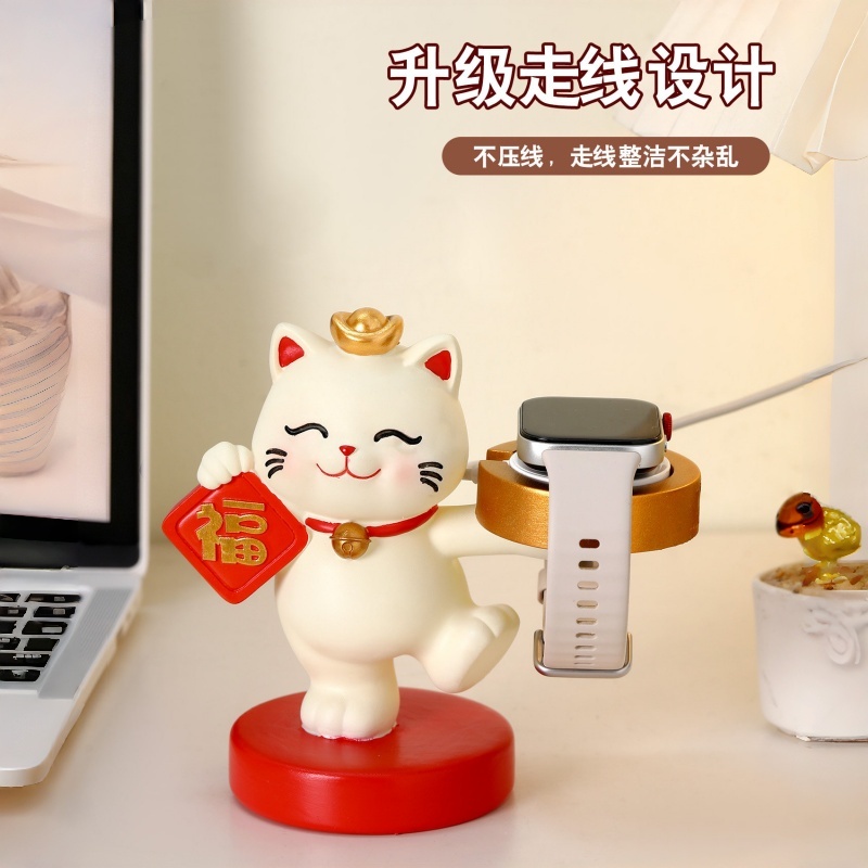 招き猫 iWatch 充電ドック デスクトップ装飾スタンドホ - Watch Charging Dock のレビューと価格