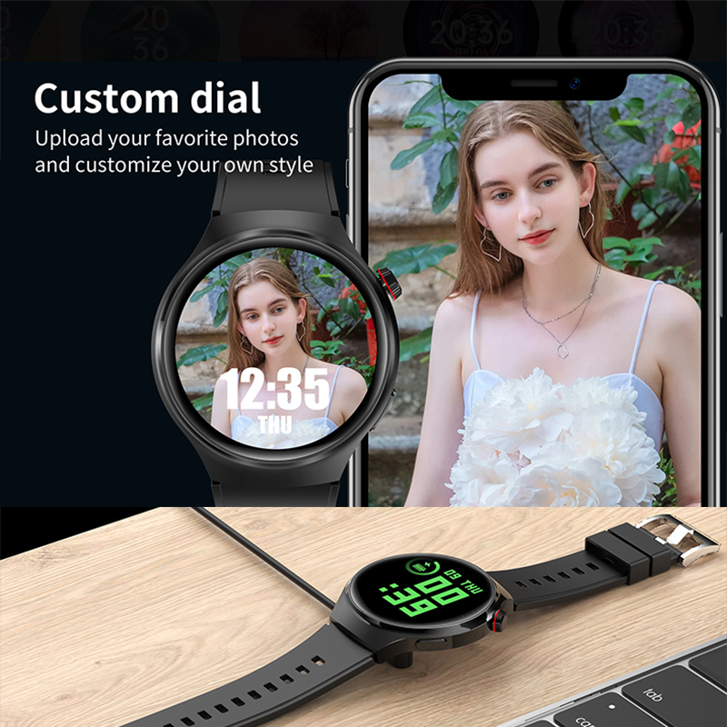新しいスマートウォッチ男性用 HD スクリーン心拍数血中酸素 - Smartwatch M Active のレビューと価格