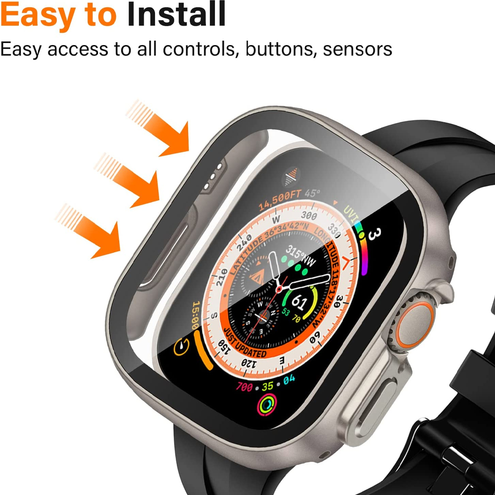 ガラス + ケース Apple Watch ウルトラ 2 3 - Apple Smartwatch Accessories のレビューと価格
