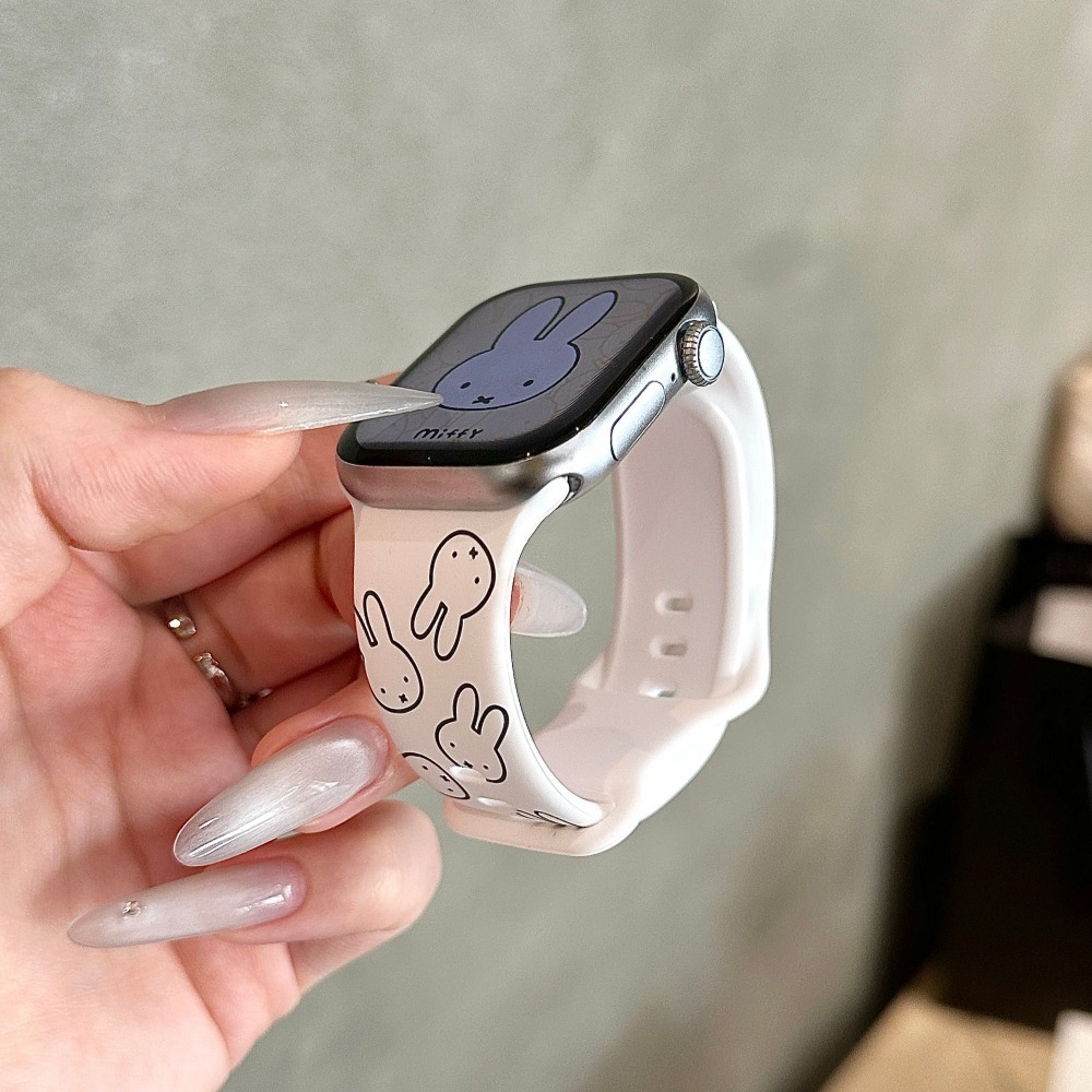 かわいいミッフィーウサギの漫画風ウォッチバンド、Apple  - Apple Smartwatch Accessories のレビューと価格