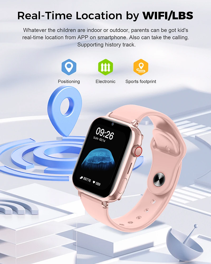 子供のための電子スマートウォッチ、ポンドの場所、sos電話、 - Smartwatch Id のレビューと価格