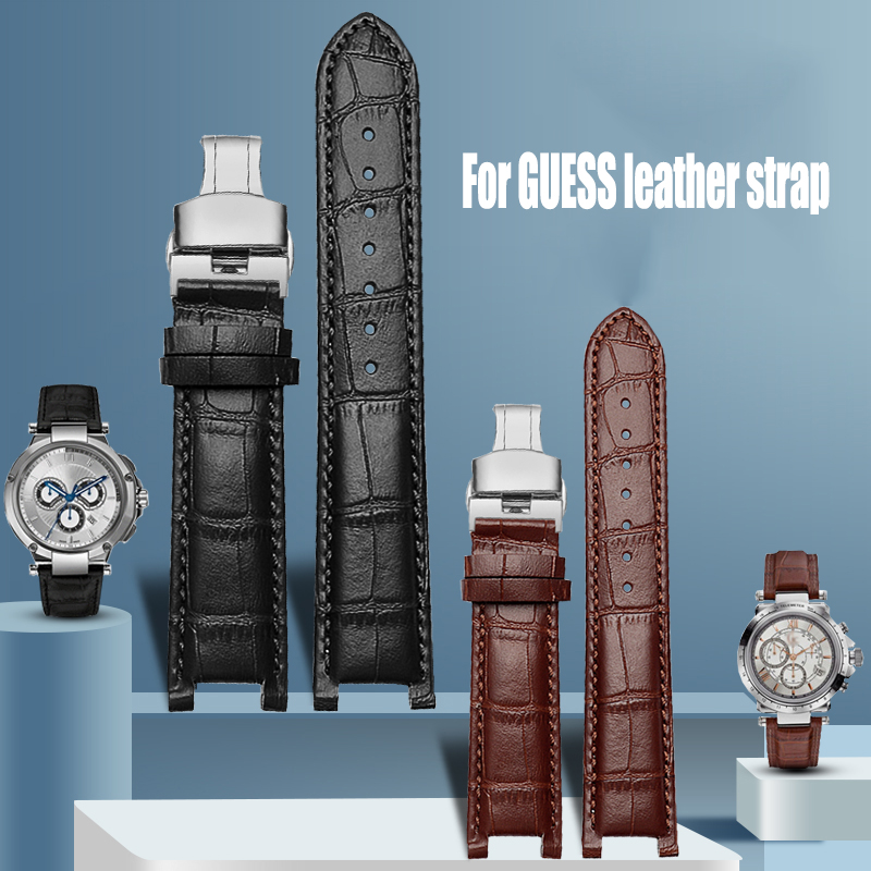 ノッチ時計バンドワニグレイン牛革時計ストラップ GC ゲスパ - Smartwatch Guess のレビューと価格